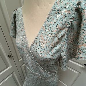 Lovestitch Floral Maxi Dress in Soft Mint